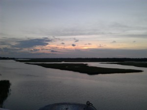 The Intracoastal Waterway at Ocean Isle Beach where we've vacationed since I was in the 11th grade