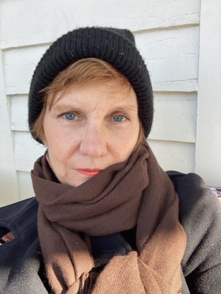 Head shot of me in watch cap and scarf looking contemplative...maybe because I forgot 2023